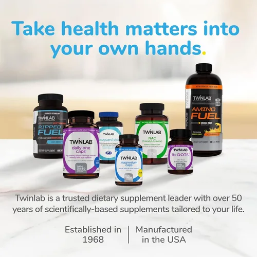 Vista 6 de Twinlab Stress B-Complex Caps - Suplemento de apoyo energético con cápsulas de vitamina B12 y B6-250