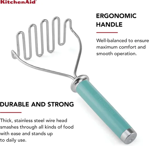 Vista 4 de KitchenAid Gourmet - Triturador de alambre de acero inoxidable, 10.24 pulgadas, cielo aguamarina