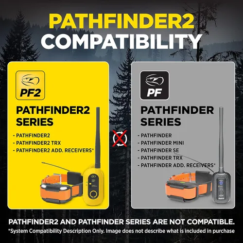 Vista 7 de Dogtra Pathfinder 2 Receptor adicional Perro GPS Tracker e Collar Luz LED Negro Sin tarifas mensuales Aplicación gratuita Impermeable Smartwatch