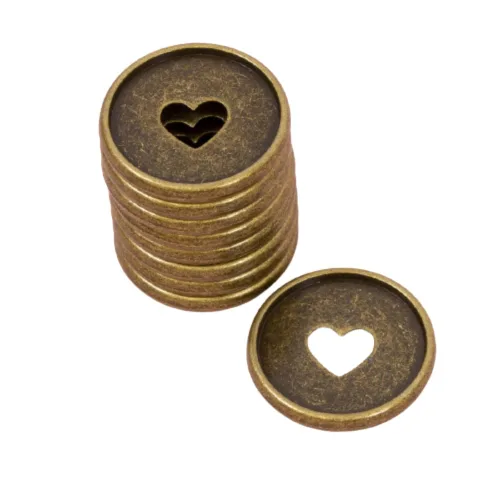 Vista 20 de Craftelier - Anillos de Disco M Metálicos con Corte de Troquel en Forma de Corazón para Encuadernación de Scrapbooking para Planners, Agendas