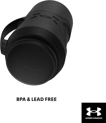 Vista 5 de Under Armour - Botella de agua de medio galón con aislamiento, 64 onzas con asa, jarra deportiva, gancho para cerca, resistente a fugas