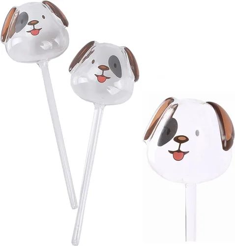 Vista 6 de 2 globos de riego automático para macetas, mini globos de vidrio transparente duraderos, bombillas automáticas de agua para plantas, bombillas