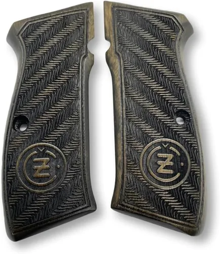 Para CZ-75 Grips / CZ85 Grips / 75B CZ 75 / SP-01 75B CZ 75/85 Tamaño completo hecho a mano de madera de nogal