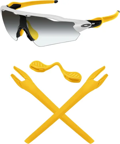 Vista 13 de Mryok Juego de almohadillas de repuesto para gafas de sol Oakley Radar EV Path OO9208 / Pitch OO9211 / Asian Fit OO9275 Negro