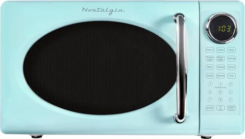 Vista 16 de Nostalgia Retro - Horno de microondas de 1000W, capacidad de 1.1 pies cúbicos – Bloqueo de seguridad para niños, 8 configuraciones de cocción