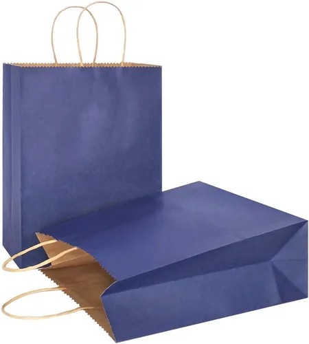 Vista 58 de AZOWA Bolsas de regalo Mini bolsas de papel kraft con asas (4 x 2.4 x 6 pulgadas, negras, 25 unidades)