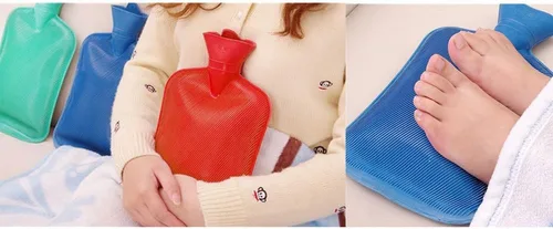 Vista 2 de 1 bolsa de agua de calor de goma caliente caliente frío relajante botella bolsa terapia invierno grueso
