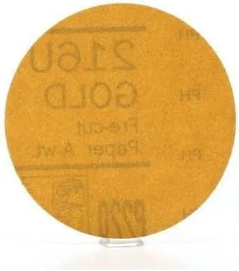 Vista 6 de 912 Hookit disco de arena P5A de 3" color oro de 3M, P220, 3, Dorado