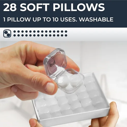 Vista 3 de Tapones para los oídos de espuma pequeños PQ 40 y tapones para los oídos de cera de silicona PQ 28