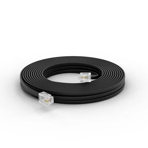 THE CIMPLE CO Cable de línea telefónica de 25 pies, cable de extensión modular de teléfono de 25 pies, cable de 2 conductores (2 pines, 1 línea),