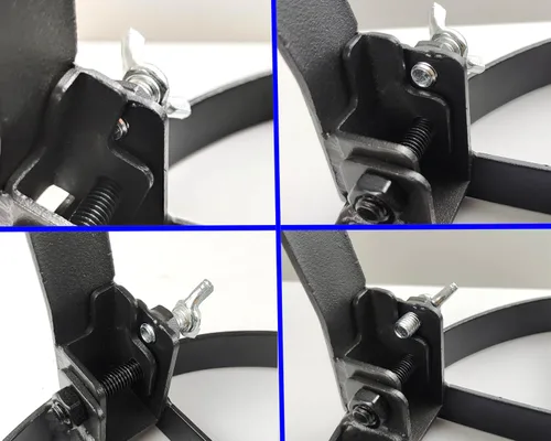 Vista 4 de Trípode de fogata, trípode de camping para cocinar. Soporte de trípode con bloqueo de patas mejorado para trípode de horno holandés. Equipo