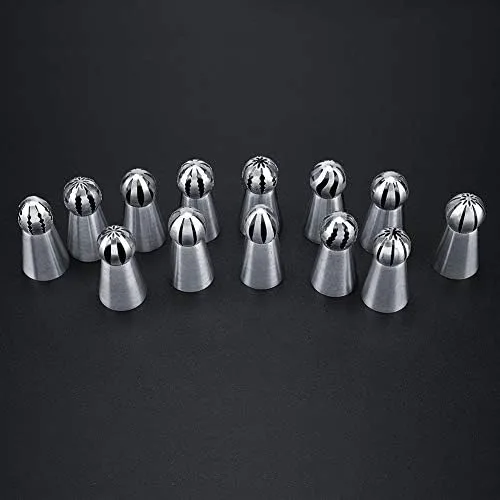 Vista 8 de 13 boquillas para tartas, boquillas de acero inoxidable para glaseado, galletas, cupcakes, decoración de pasteles