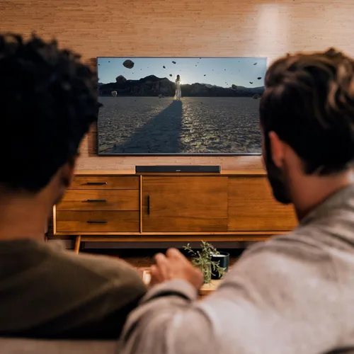 Vista 5 de Bose Barra de sonido inteligente Dolby Atmos, barra de sonido todo en uno para TV, modo de diálogo AI, control de voz y Amazon Alexa integrado
