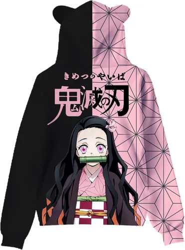 Vista 2 de Sudadera con capucha de anime unisex con estampado 3D para cosplay, sudadera con capucha para adultos y jóvenes