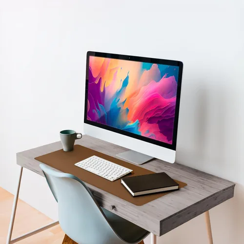 Vista 27 de Vine Creations Tapete de Escritorio de Cuero Grande 44" x 22", Tapete Protector de Escritorio, Almohadilla de Escritorio de Cuero PU, Almohadilla