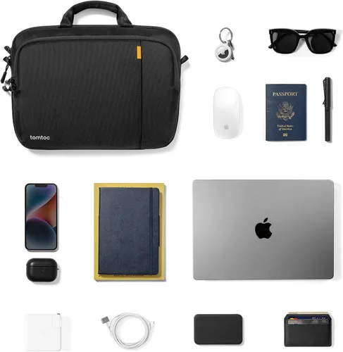 Vista 10 de tomtoc estuche de transporte 360 para laptop de 14 pulgadas MacBook Pro M5/M4/M3/M2/M1 Pro/Max A3434 A3112 A3401 A3185 A2992, bolsa de hombro