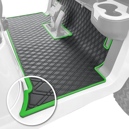 Vista 11 de Tapete para carrito de golf compatible con Xtreme Mats Club Car, revestimiento de piso de goma de cobertura completa - Compatible con modelos