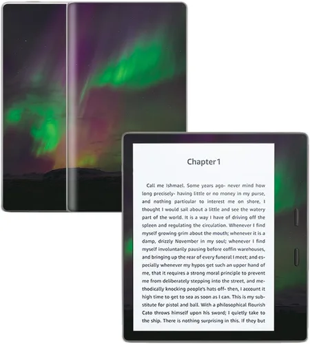Skin para Amazon Kindle Oasis 7" (9th gen) – aurora borealis| MightySkins Protector, Durable, Único y vinilo calcomanía Wrap Cover | Fácil de