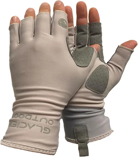 Vista 7 de GLACIER GLOVE Islamorada 50+ protección solar, duradero, ligero, transpirable, de secado rápido, sin dedos, para pesca al aire libre