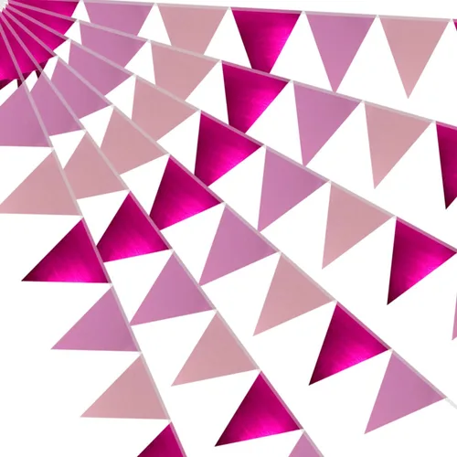 Vista 14 de Banderín de camuflaje de 49 pies, banderas triangulares de camuflaje del ejército para decoraciones de fiesta de cumpleaños