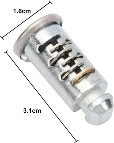 Vista 6 de Paquete de 4 núcleos de bloqueo para Thule, repuesto para núcleo de bastidor Thule, cilindro de llave para bloqueo de portabicicletas, cerradura