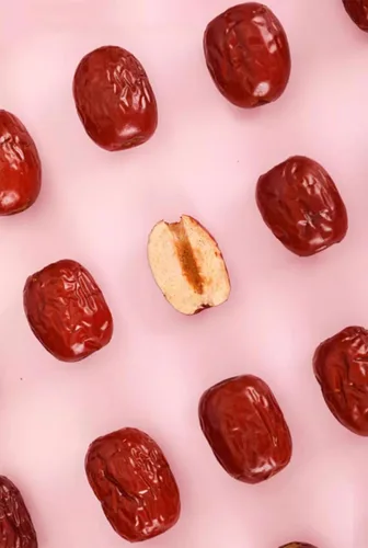 Vista 4 de HanNainai, Dátiles rojos chinos sin semillas, peso neto: 14.8 oz/420 g, sin semillas, adecuado para preparar té o como aperitivo, diseño sin