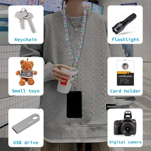 Vista 2 de Cordones para teléfono celular, correas de muñeca para teléfono, parches cruzados, cordones para teléfonos inteligentes, correa ajustable