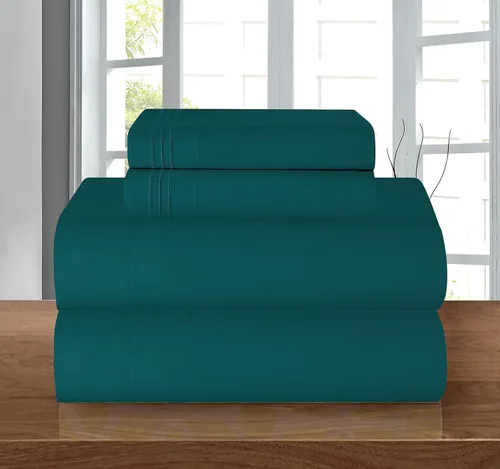 Vista 30 de Elegant Comfort - Juego de sábanas de microfibra de 1500 hilos de calidad hotelera prémium de 4 piezas - Resistente a arrugas, sábana bajera