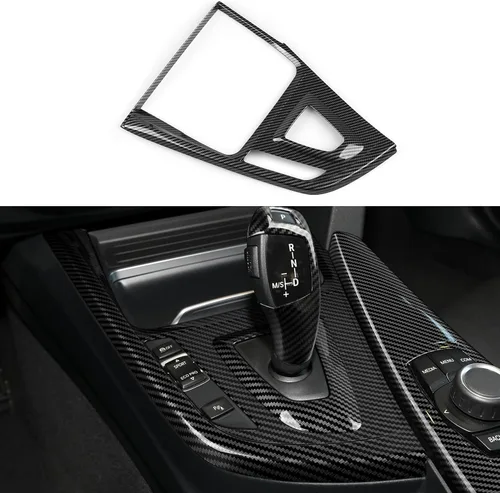 Vista 22 de Funda para reposabrazos de automóvil, caja de almacenamiento de tapa de color carbono, ajuste ABS para BMW F30 2012 2013 2014 2015 2016 2017 2018