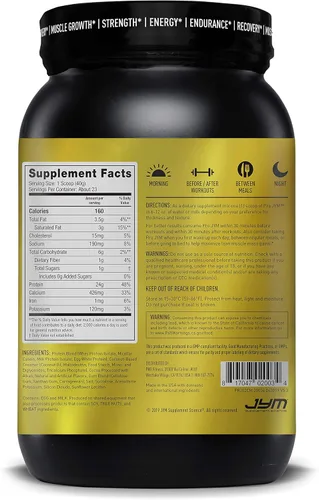 Vista 7 de Pro Jym Supplement Science - Proteína en Polvo de claras de huevo, leche, proteína de suero aislada y caseina micelar
