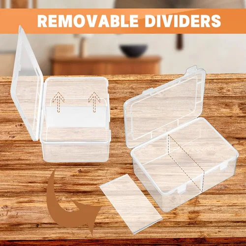 Vista 4 de Vicenpal Caja de almacenamiento de 300 tarjetas compatible con Mtg TCG, caja de almacenamiento de tarjetas de intercambio de plástico transparente