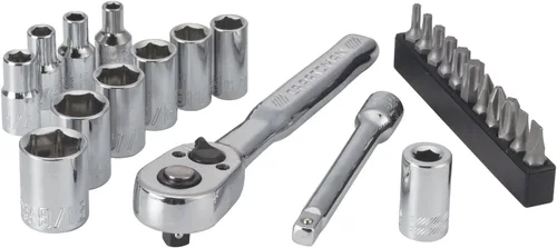 Vista 8 de CRAFTSMAN Juego de zócalos, unidad métrica de 1/4 pulgadas, 24 piezas (CMMT12010LZ)