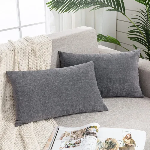 Vista 11 de GAWAMAY - Juego de 2 fundas de almohada decorativas cuadradas de 16 x 16 pulgadas, fundas de almohada de felpilla súper suaves estilo granja