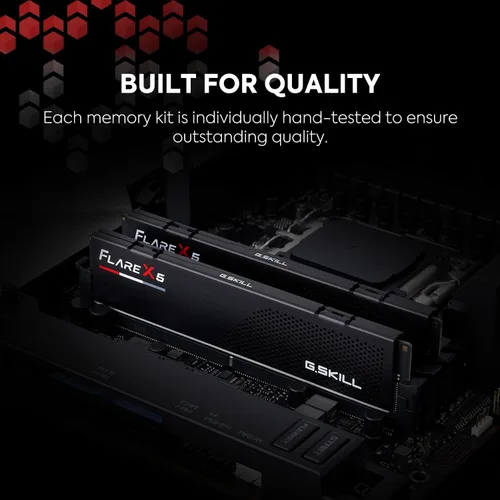 Vista 5 de G.SKILL Flare X5 Series DDR5 RAM (AMD Expo e Intel XMP 3.0) 64GB (2x32GB) 6000MT/s CL36-36-36-96 1.35V Memoria de computadora de escritorio U-DIMM