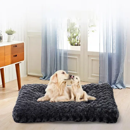 Vista 2 de Dog Bed - Orthopedic Crate Foam Dog Bed with Removable Washable Cover, Waterproof Dog Mattress and Nonskid Bottom, Comfy Anxiety Pet Bed Mat, for