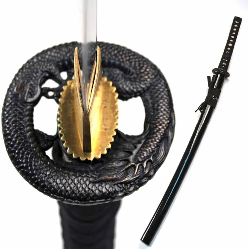 Vista 11 de Ace Martial Arts Supply Katana japonesa hecha a mano de acero al carbono, Daito Samurái, espada afilada, lista para la batalla