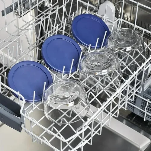 Vista 2 de 6 recipientes de vidrio para almacenamiento de alimentos con tapa, recipiente de preparación de comidas de cocina para almuerzo, recipientes