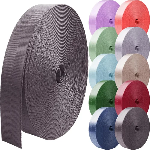 Vista 16 de Correas de nailon de 1 pulgada 1.5 pulgadas 2 pulgadas correa de nailon correas de mochila, 10 25 50 3.3 yardas correas