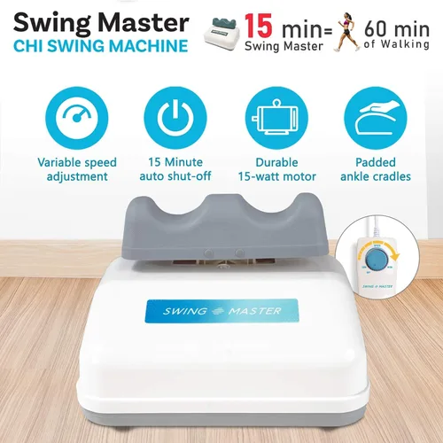 Vista 4 de Daiwa Felicity Swing Master - Chi Swing Machine - Passive Aerobic Exerciser, Swing Master with Figure Trimmer - Lymphatic Massager, Body Shaker, Leg