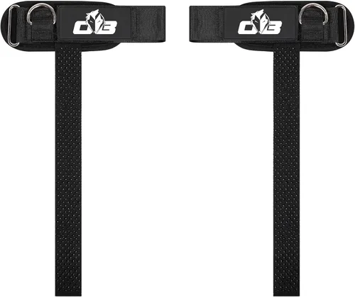 Vista 11 de Ekkovision Correas de levantamiento de pesas con anillo en D con puños, soporte de muñeca para hombres, correas de elevación gruesas y cómodas