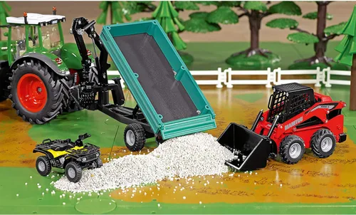 Vista 6 de Siku 3049 Farmer Manitou 3300V Minicargadora Minicargadora, Rojo