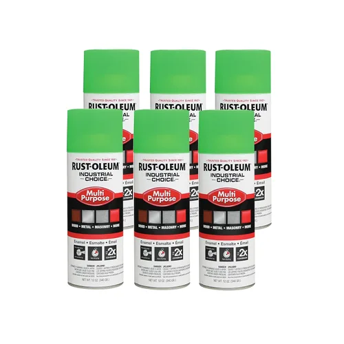 Vista 11 de Aerosol de esmalte Rust-Oleum para uso general; envase de 16 onzas líquidas; lata de aerosol, almendra, 6