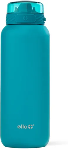 Vista 53 de Ello Cooper Twist - Botella de agua de acero inoxidable de 32 onzas con tapa para beber A prueba de fugas Doble pared y aislada al vacío Asa