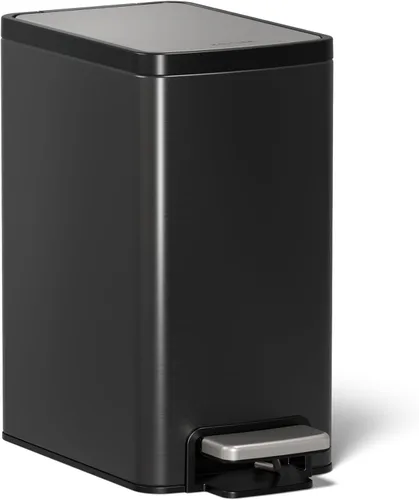 Vista 33 de KOHLER Bote de cocina compacto manos libres de 8 galones, basurero con pedal de pie, tapa de cierre silencioso, acero inoxidable, K-20942-ST