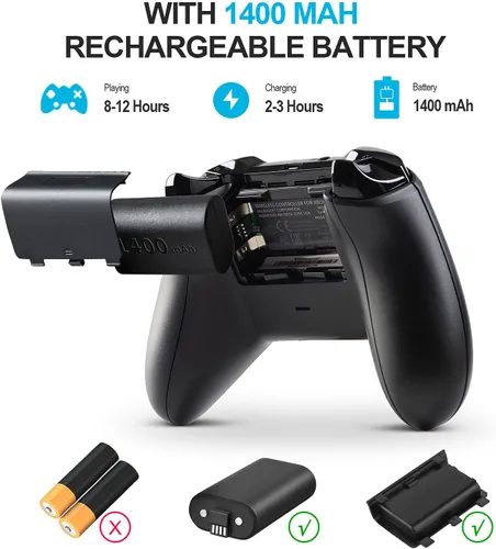 Vista 6 de Controlador Xbox inalámbrico para Xbox One Xbox One XS Xbox Series XS FASIGO con conector de auriculares de 0138in