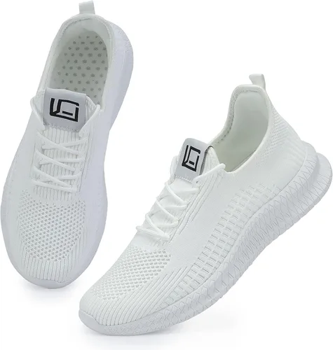 LCGJR Zapatillas para hombre, ultra ligeras, transpirables, cómodas, para caminar, casuales, de moda, de malla, para entrenamiento