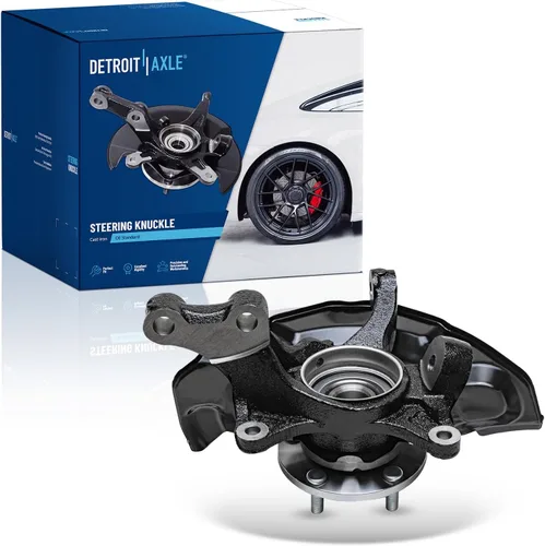 Vista 63 de Detroit Axle - Conjunto de manguetas de dirección delanteras de 2 piezas para Hyundai Accent 06-11, 2 manguetas de dirección y conjunto de buje