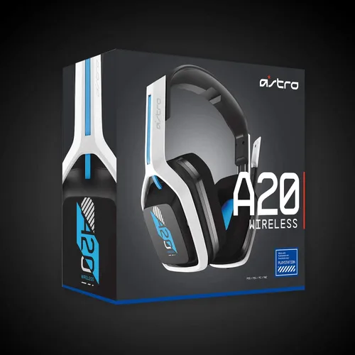 Vista 8 de ASTRO Gaming A20 Wireless Headset Gen 2 for PlayStation 5 and 4 PC Mac - WhiteBlue