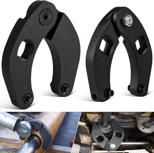 Bonbo 1266 &7463 Adjustable Gland Nut Wrench Small and Large Universal Adjustable Gland Nut Wrench for Hydraulic Cylinder (Set of 2)