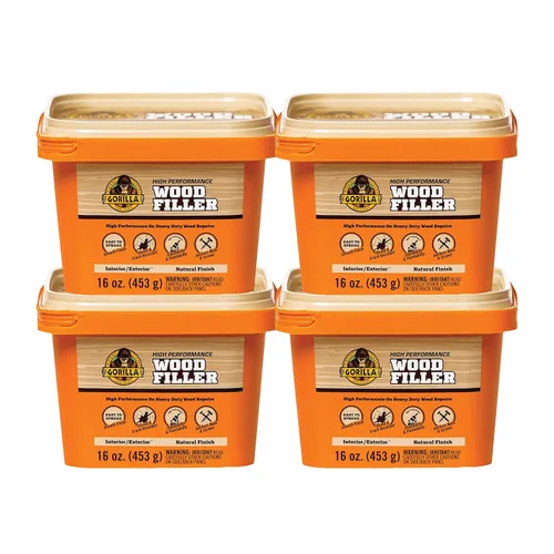 Vista 11 de GORILLA Masilla para Madera Multiusos, Acabado Natural, Tubo de 16 Onzas (Paquete de 1) - Resistente al Agua para Proyectos y Reparaciones